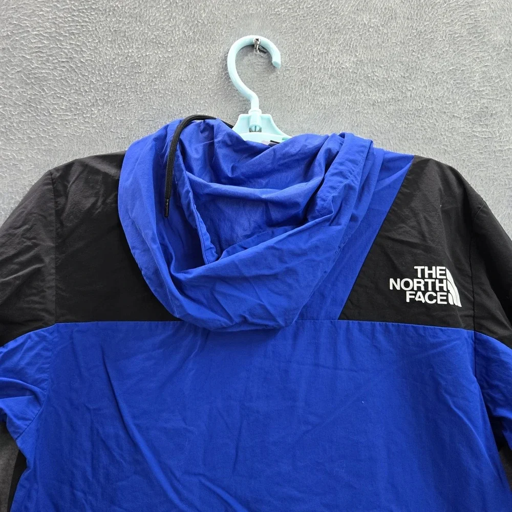 The North Face Men Jacket S Blue Nylon Polyester Colorblock‎ Windwall